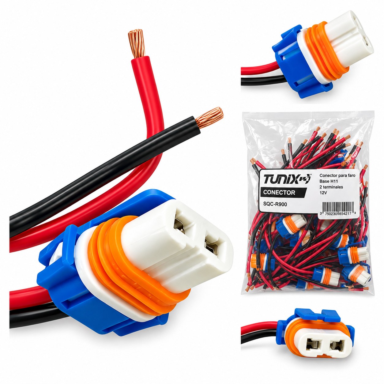 Arnés conector de cerámica 9005 (10 Piezas)