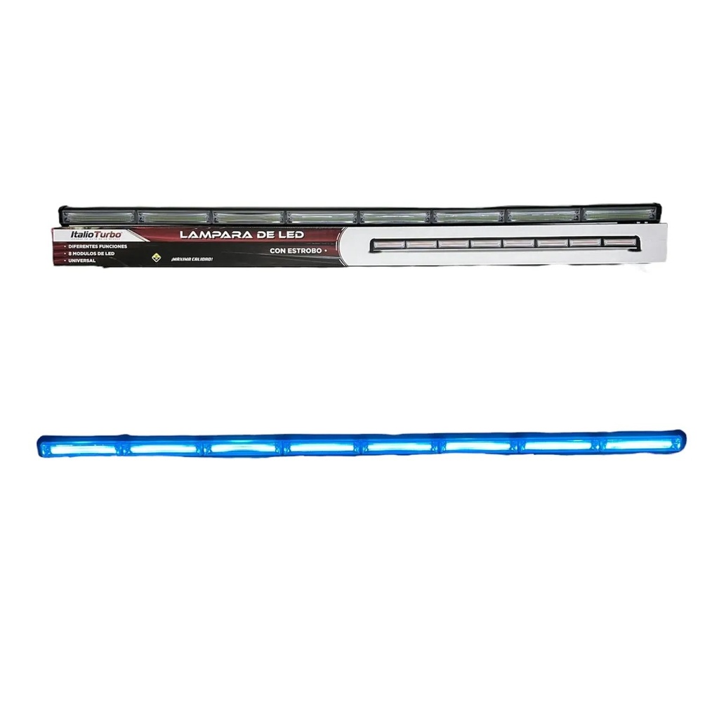Barra led de 8 paneles cob con diferentes funciones