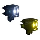 Faro auxiliar con dos lupas LED y mini vicera 