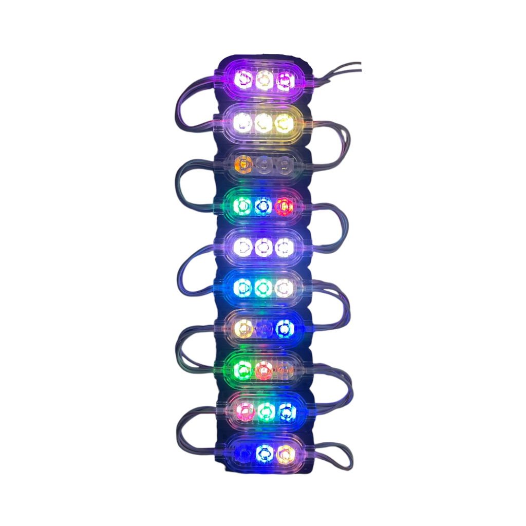 Modulo tipo chip de 3 LED rgb (Tira con 20 piezas)