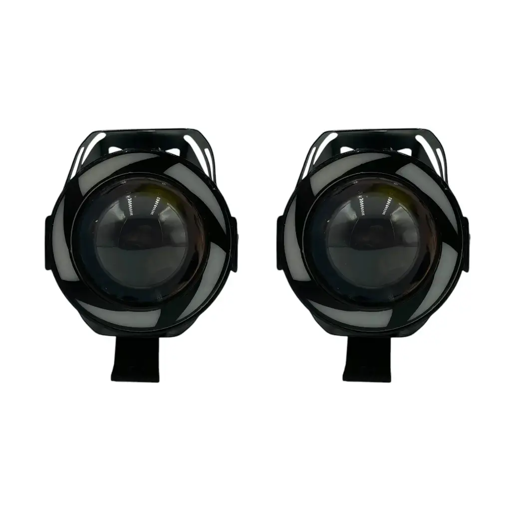 [DJU7MINI10MULTI] Faro LED para moto grande con arillo RGB.webp