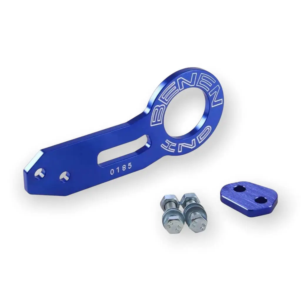 Gancho de remolque universal de aluminio azul