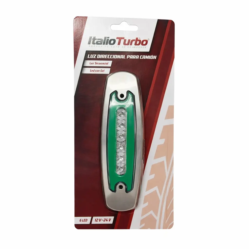 Plafón direccional tipo Peter bilt verde
