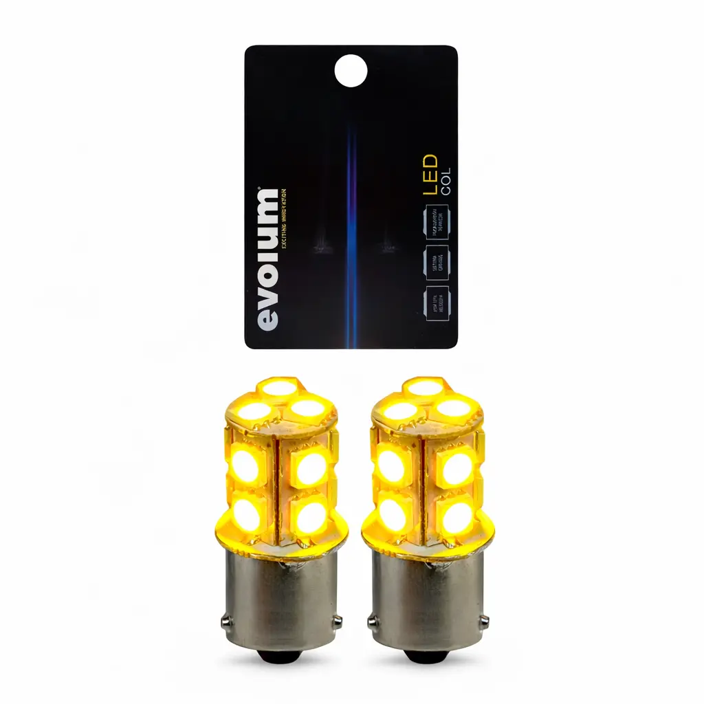 [BAU15S 1141(1156-5013-Y)] Foco de 13 LED 1141 ambar luz fija