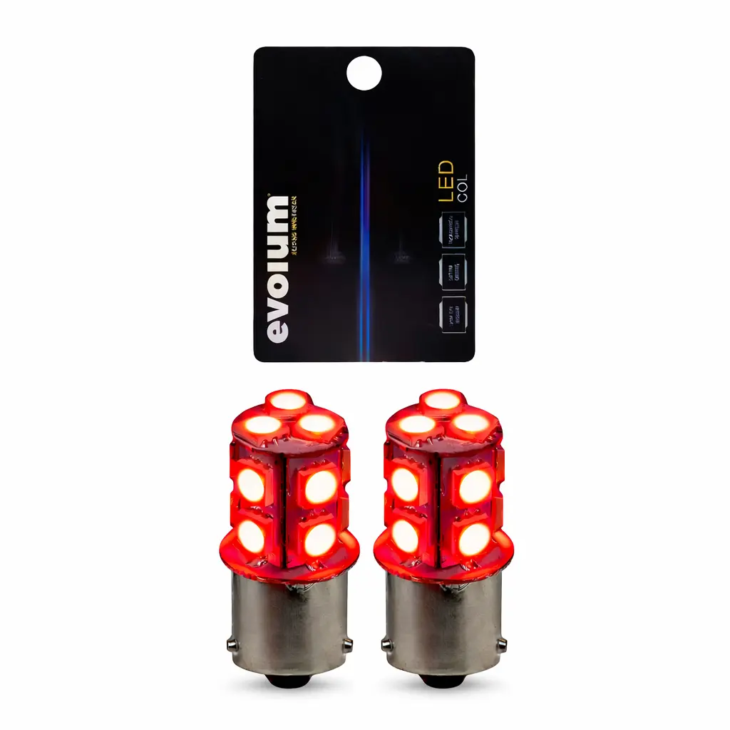 [BAU15S 1141(1156-5013-R-F] Foco de 13 LED 1141 rojo luz estrobo