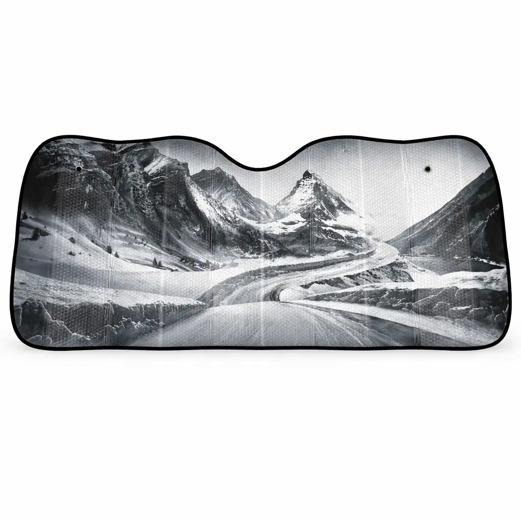 Parasol de doble burbuja diseño "Montaña Nevada"