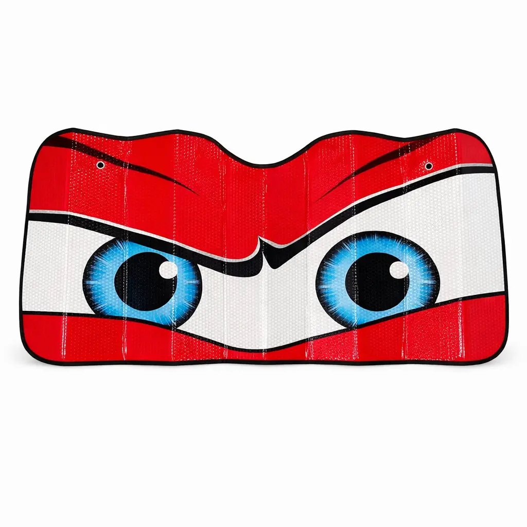 Parasol de doble burbuja diseño "Cara roja"