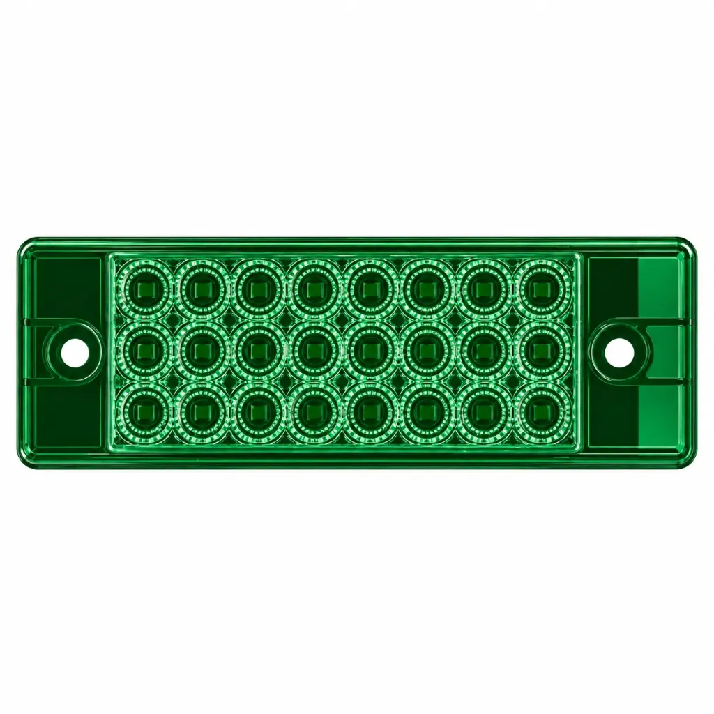 Plafón LED chrome matrix Evolum verde