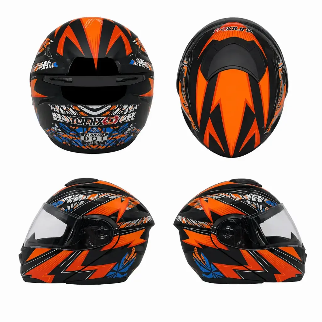 [CA-19D1L] Casco para moto diseño grande dot narajan "L"
