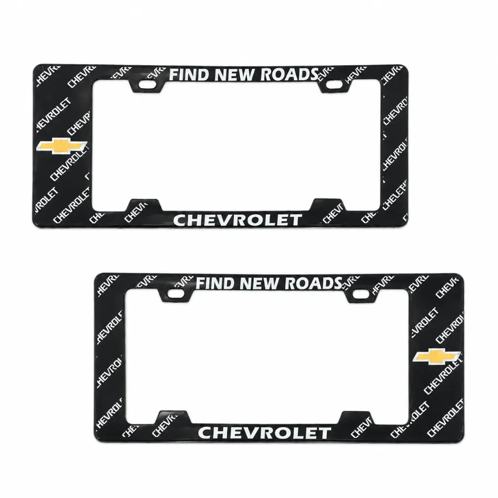 Portaplaca legal con diseño chevrolet find new roads