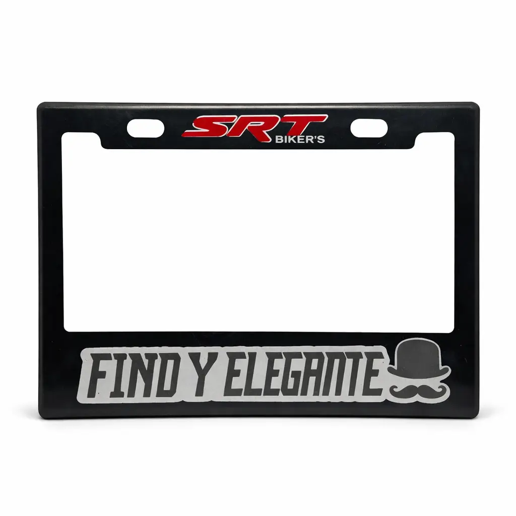 Portaplaca flexible para moto "Fino y elegante"