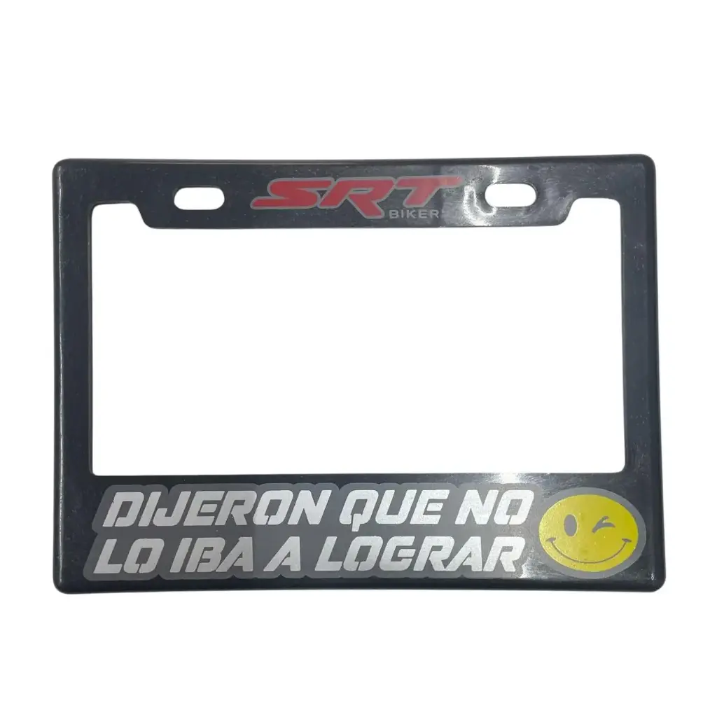 Portaplaca flexible para moto "Dijeron que no lo iba a lograr"