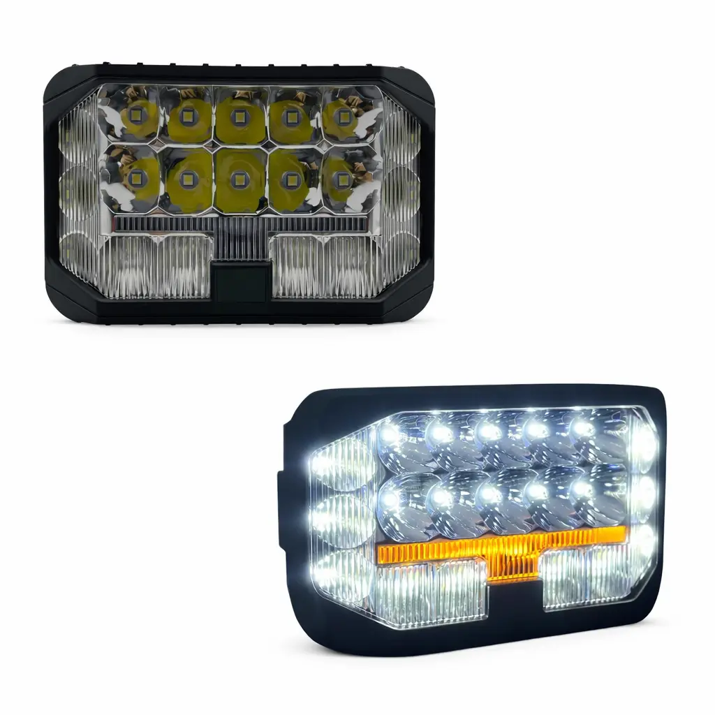 Faro para moto de alta intensidad con cuartos ámbar 