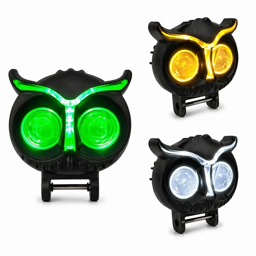 Faro LED de búho doble lente con contorno DRL