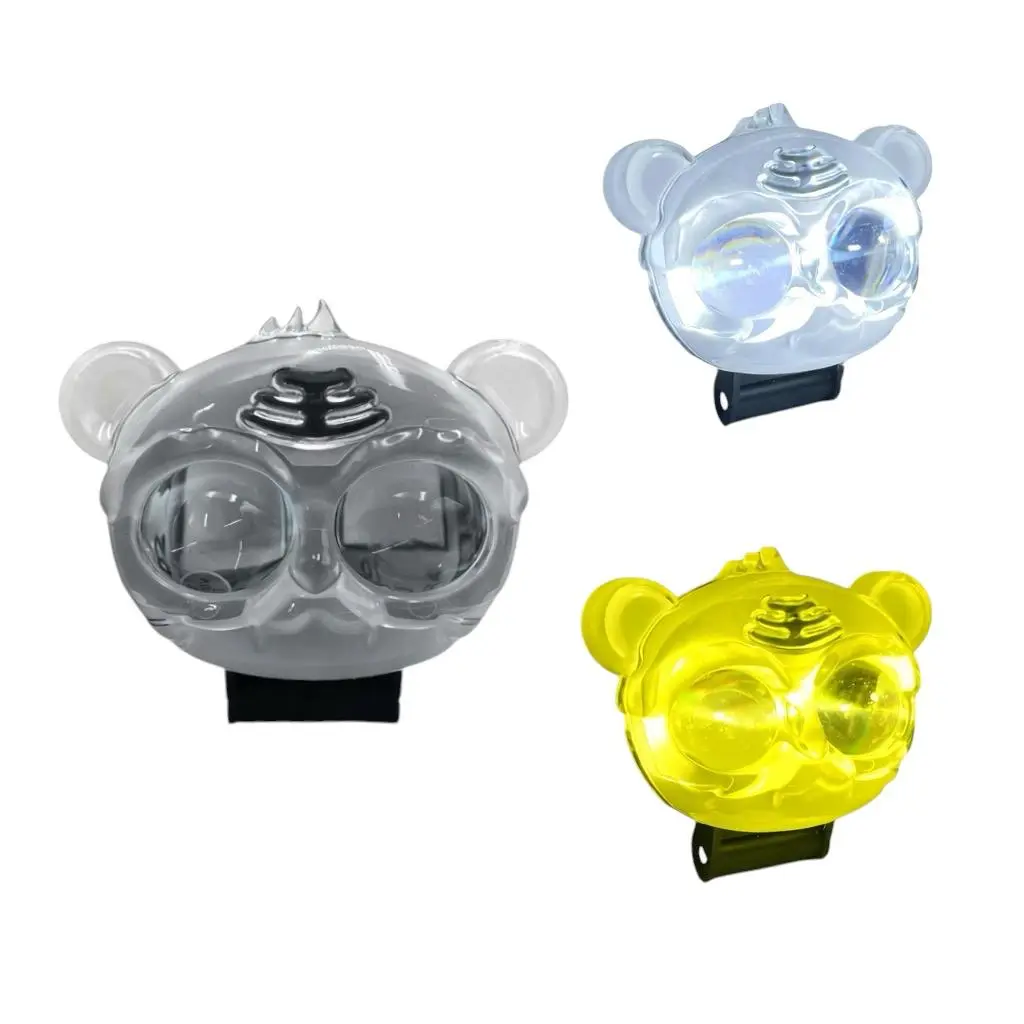 Faro LED diseño de panda con lupa bicolor 