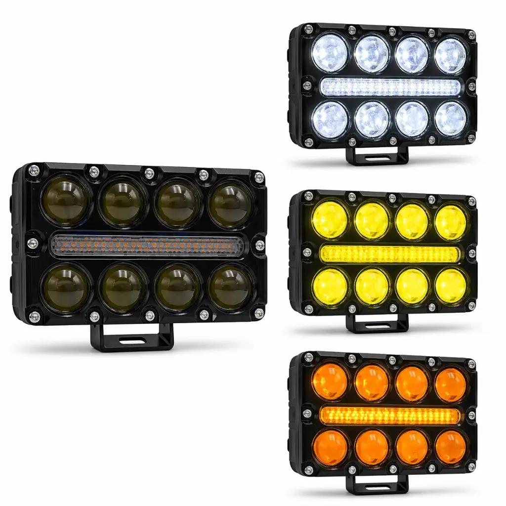 Barra LED alta cobertura con luz central