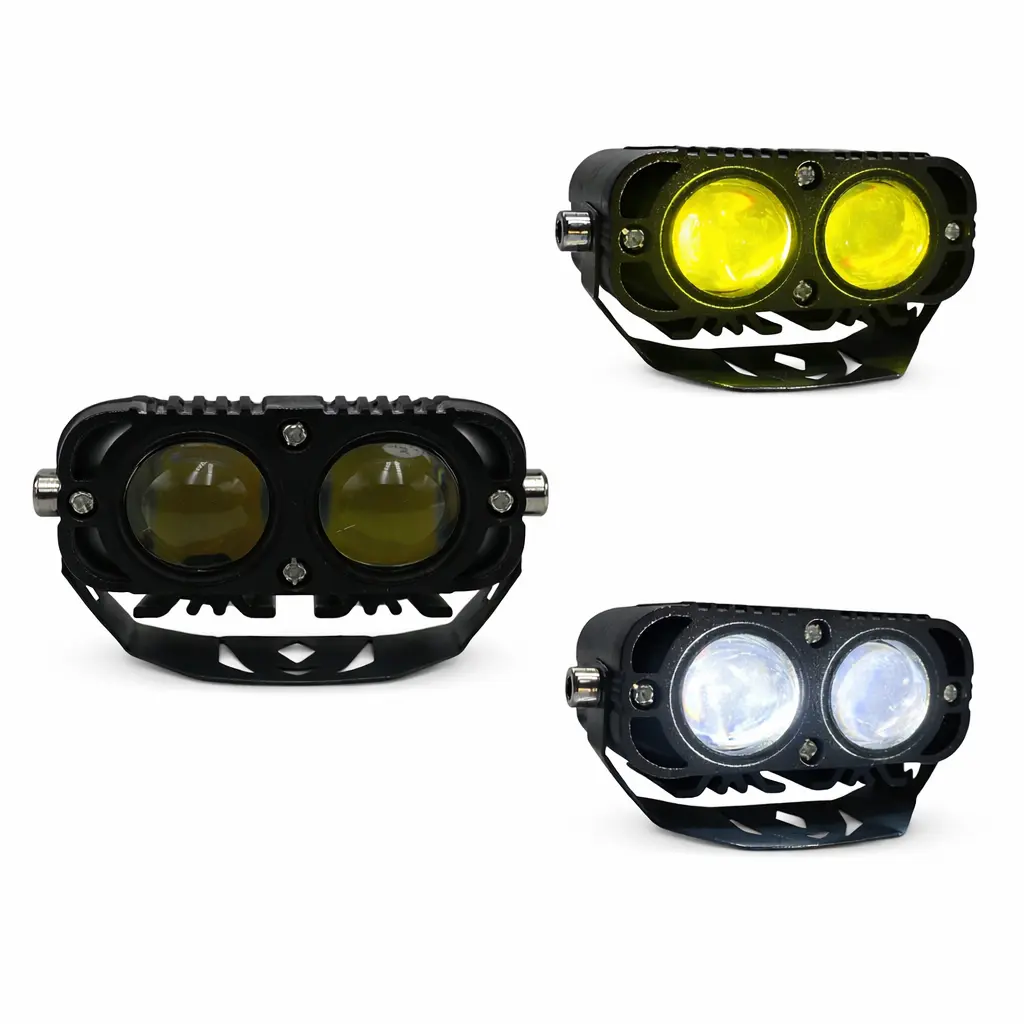 [HY-2442] Faro LED doble tipo proyector bicolor