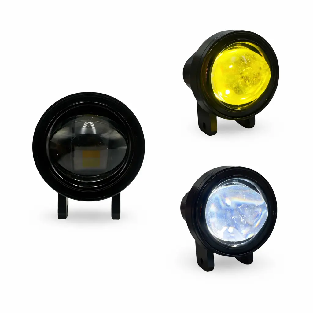 [HY-2408] Faro LED redondo tipo proyector bicolor