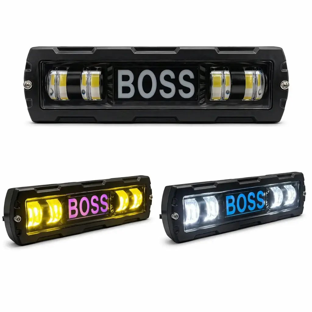 [HY-25006] Barra LED Boss bicolor + RGB y multifunciones