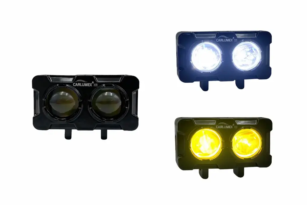Faro LED doble proyector bicolor
