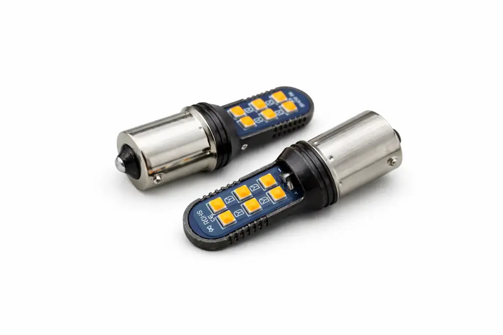 Foco 12 LED 1156 ámbar 