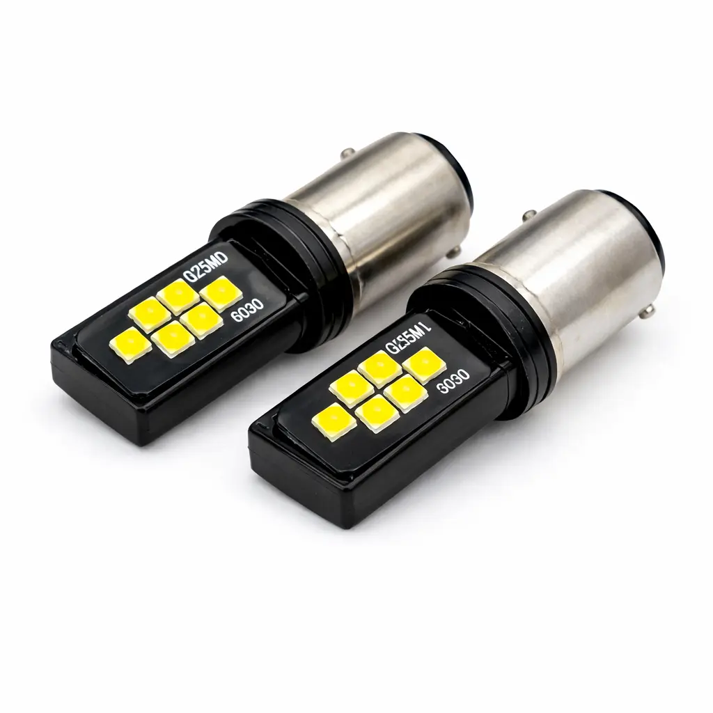 [XD-03-1157W] Foco 1157 de dos polos blanco