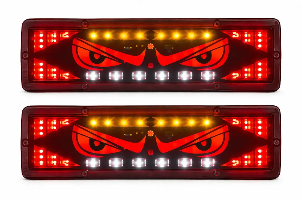 Calavera LED de ojos para nissan con stop