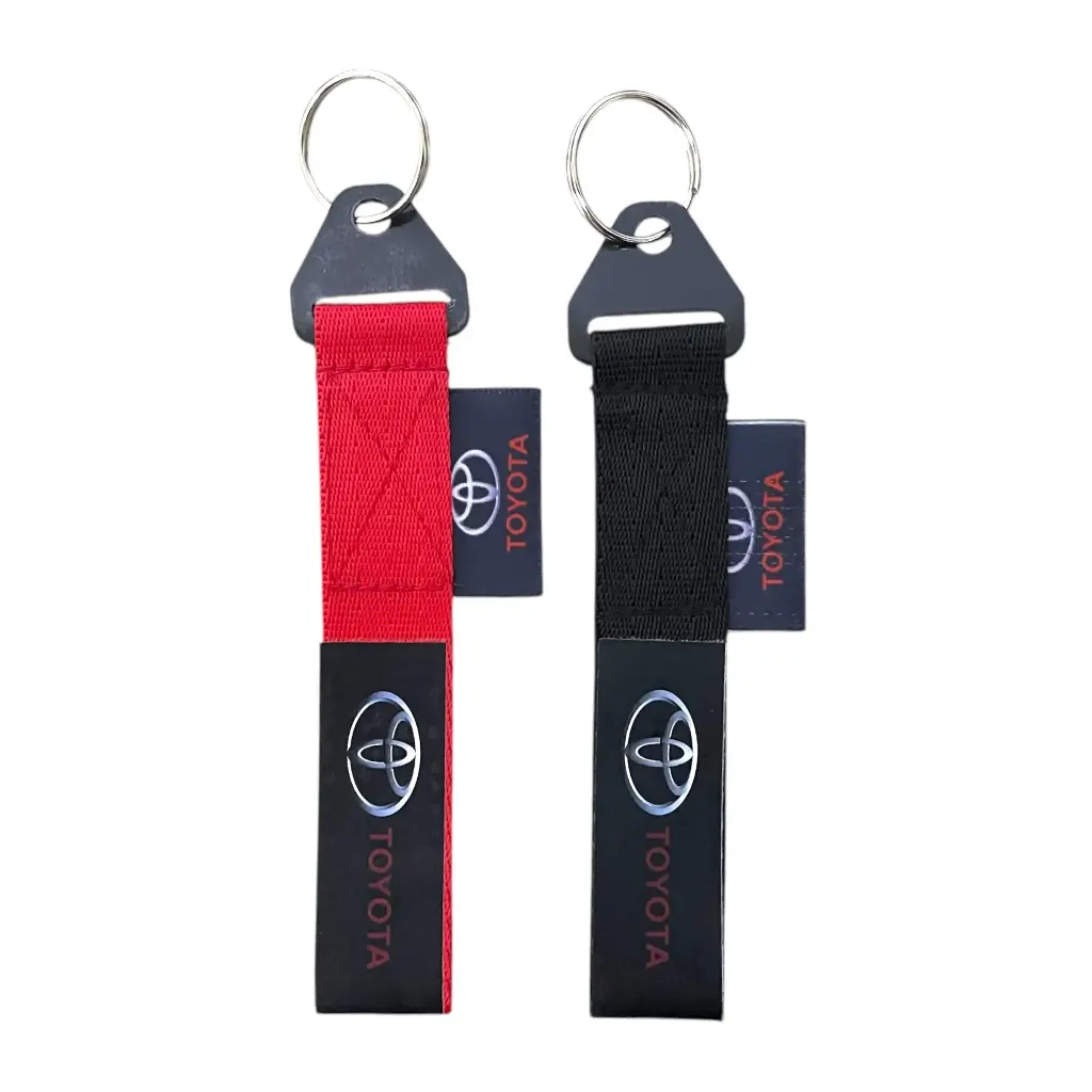 [LLTIRON-TOYOTA-B] Llavero de tirón Toyota (negro y rojo) (Azul)