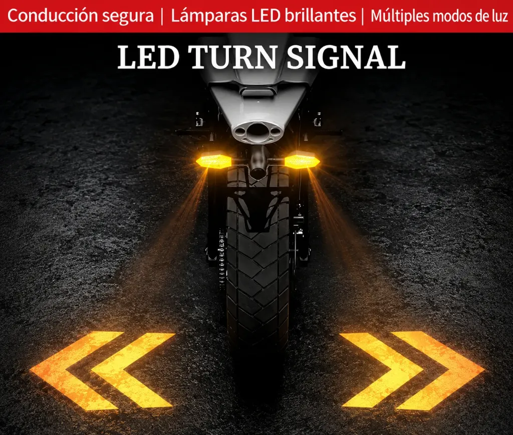 Direccional tipo flecha con gel multifunciones con proyector