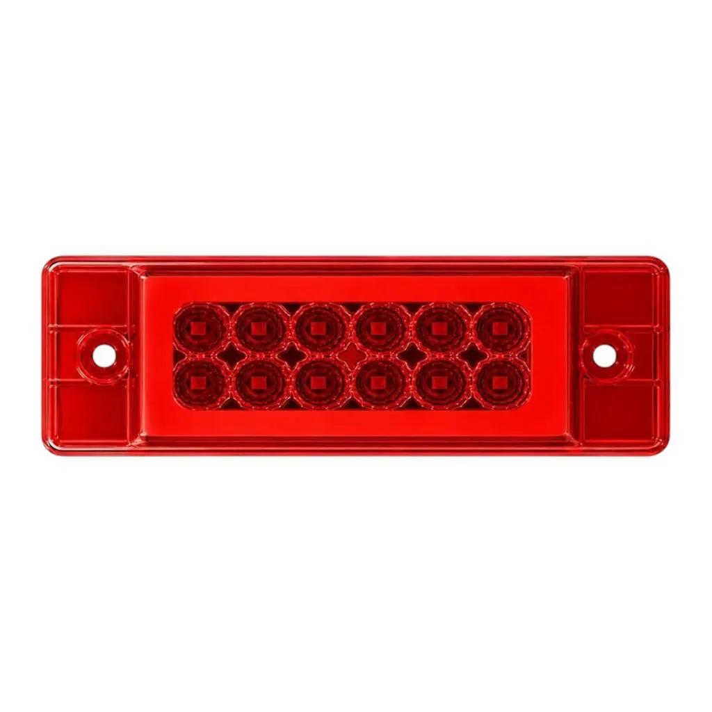 [TR-129 RED] Plafón LED rectangular con arillo GLO rojo