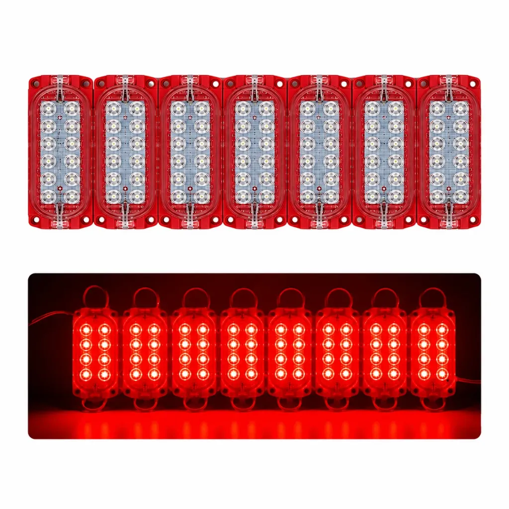 Modulo de 12 LED con funciones rojo tira de 10 piezas