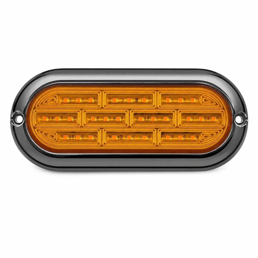 Plafón LED ovalado Ambar 30 LED
