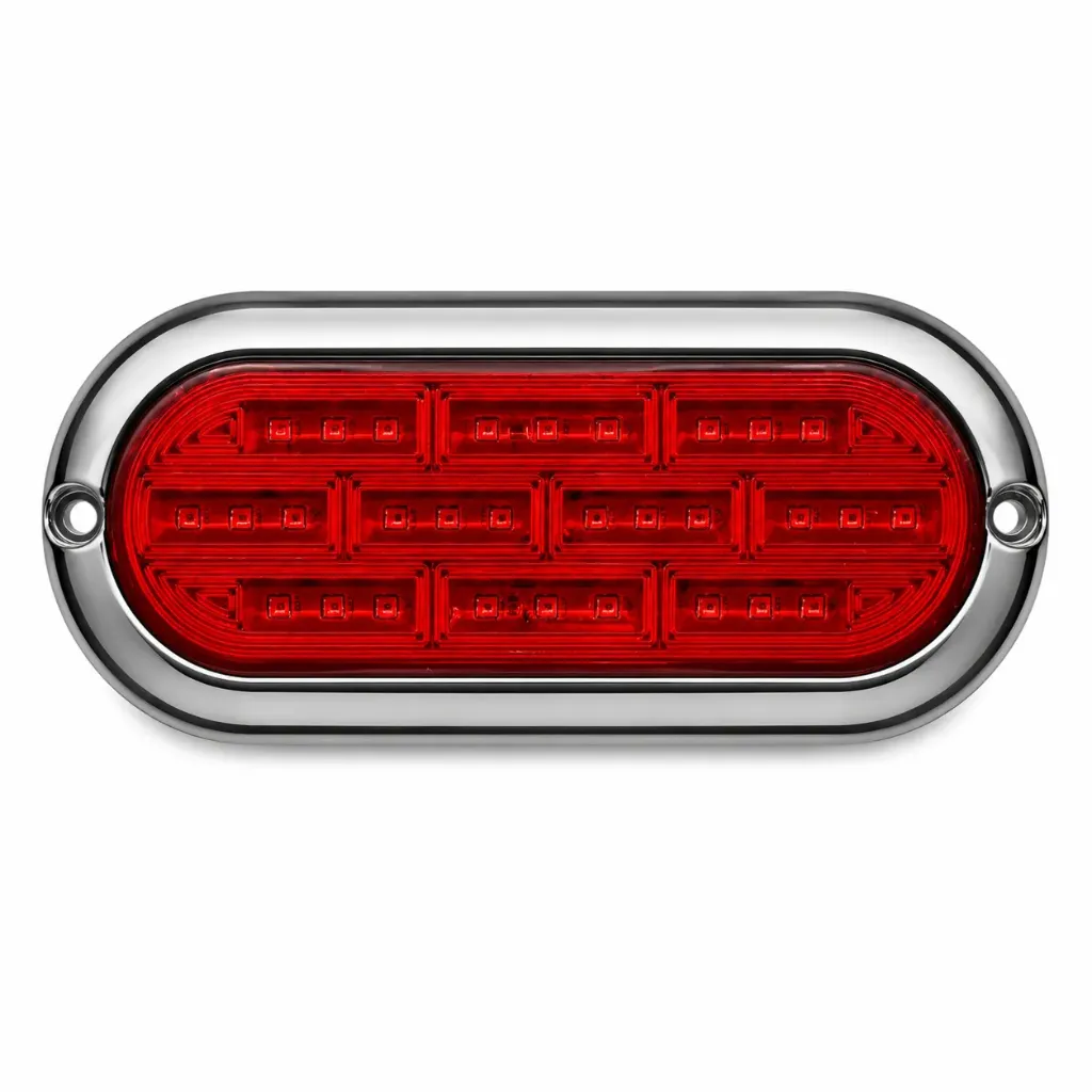 [MULT/1471/RD] Plafón LED ovalado rojo 30 LED