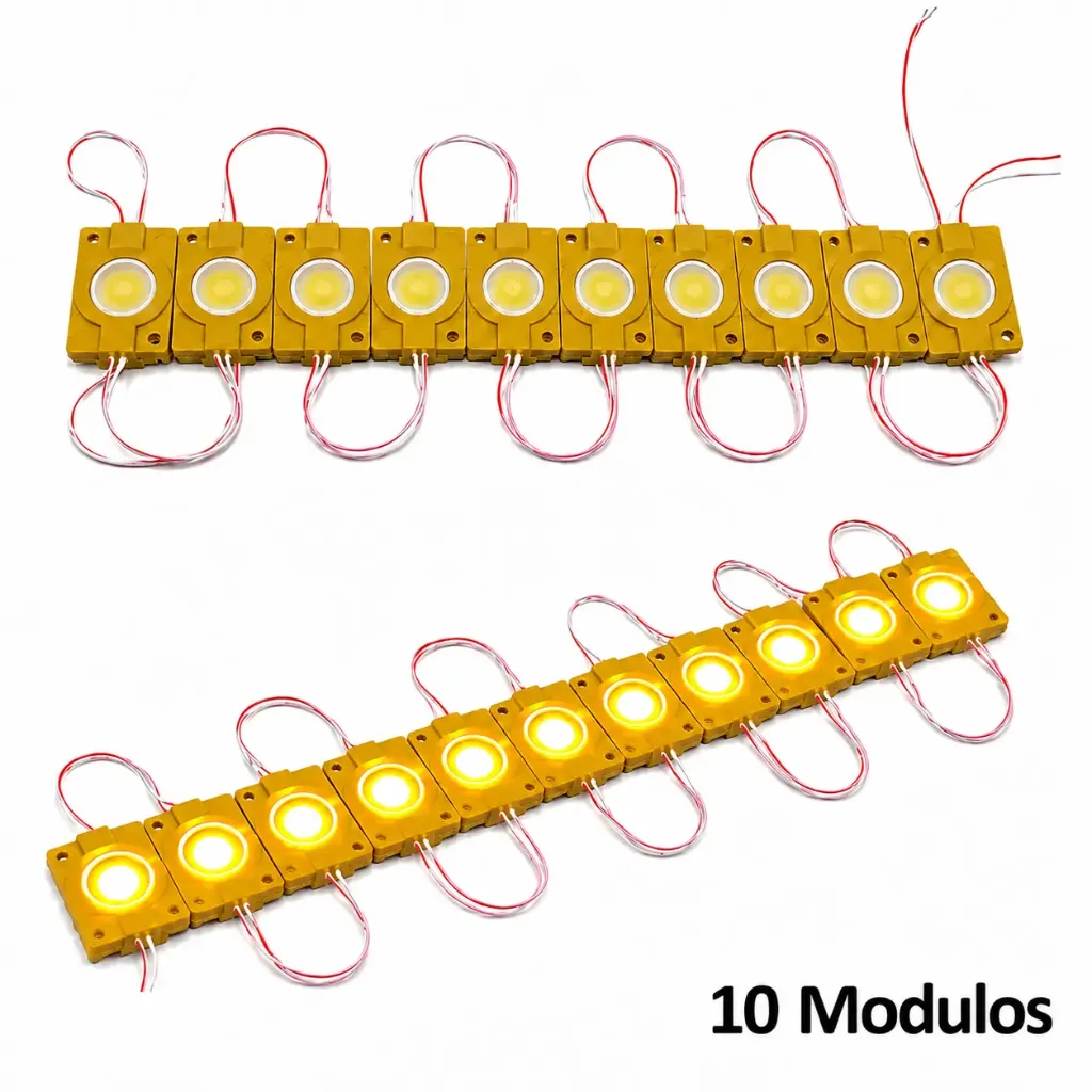 Tira de modulo LED ambar plasma 10 piezas