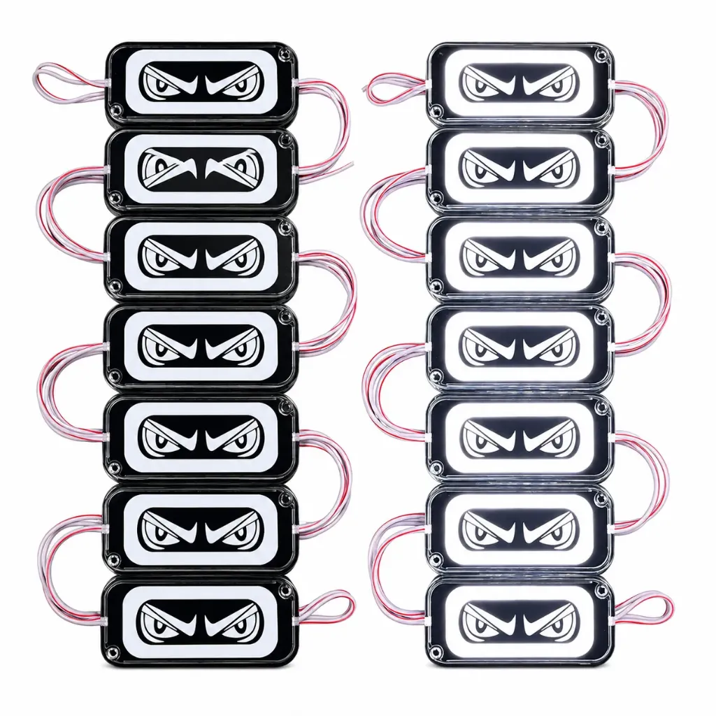 Módulo LED ojos de demonio blanco (Tira de 20 piezas)