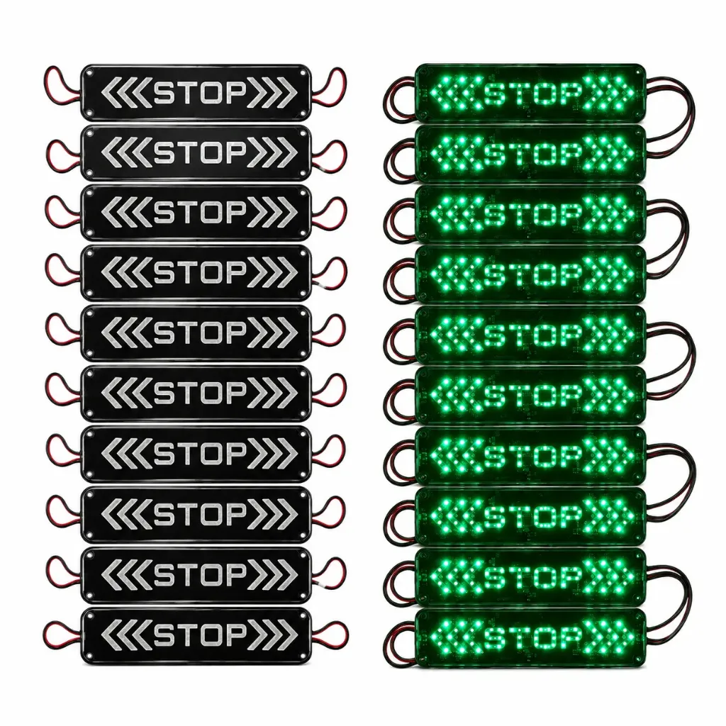 Modulo LED stop grande con funciones verde (Tira de 20 piezas)