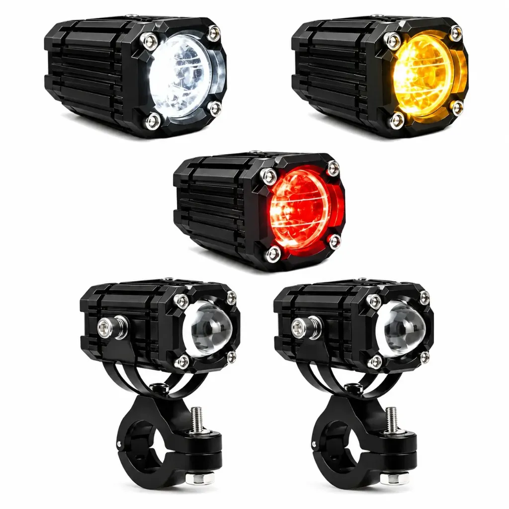 Faro LED Proyector Antiniebla Tricolor