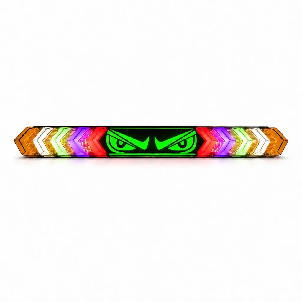 Barra LED RGB multicolor diseño ojos para tractocamión