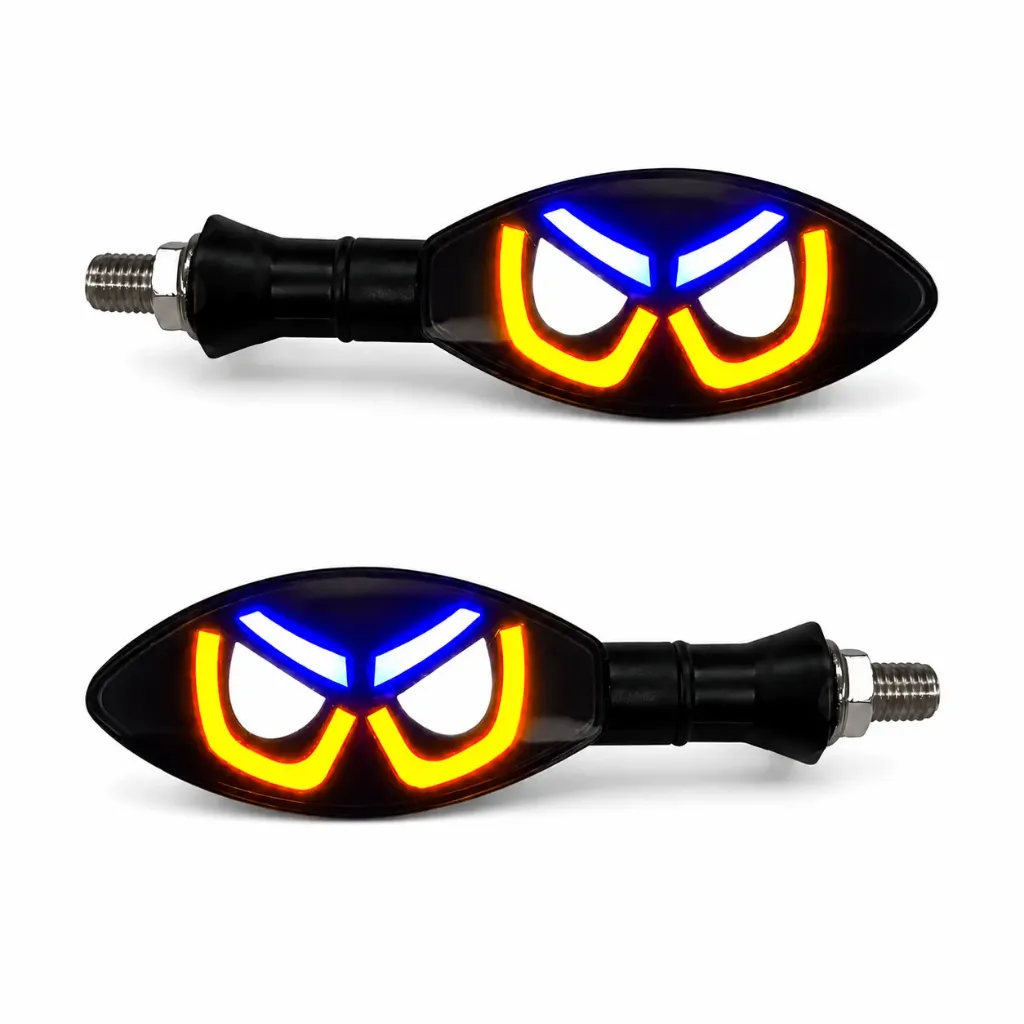 [I172 RUNNING] Direccional LED universal para Moto diseño ojos tricolor