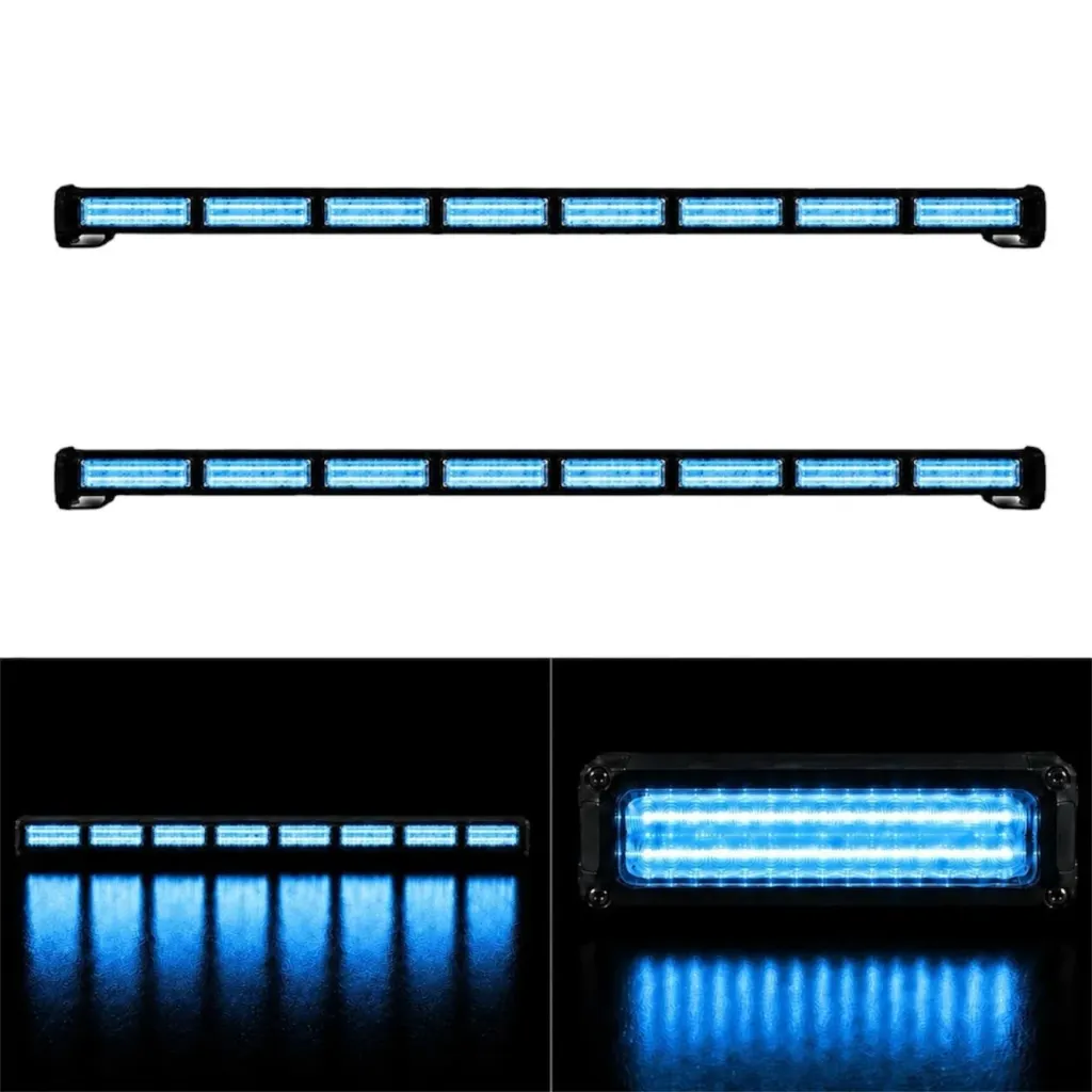 Barra LED azul hielo 8 módulos COB