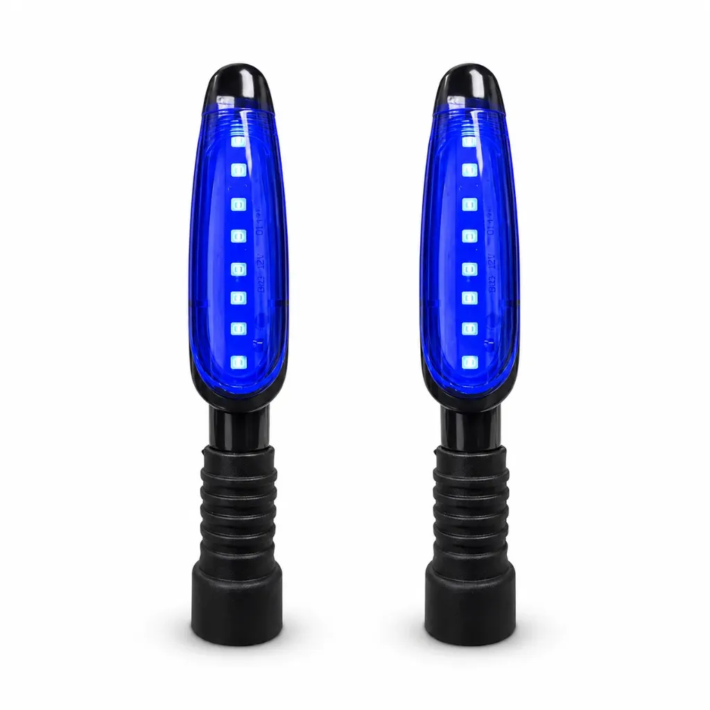 Direccional para moto de14 LED azul