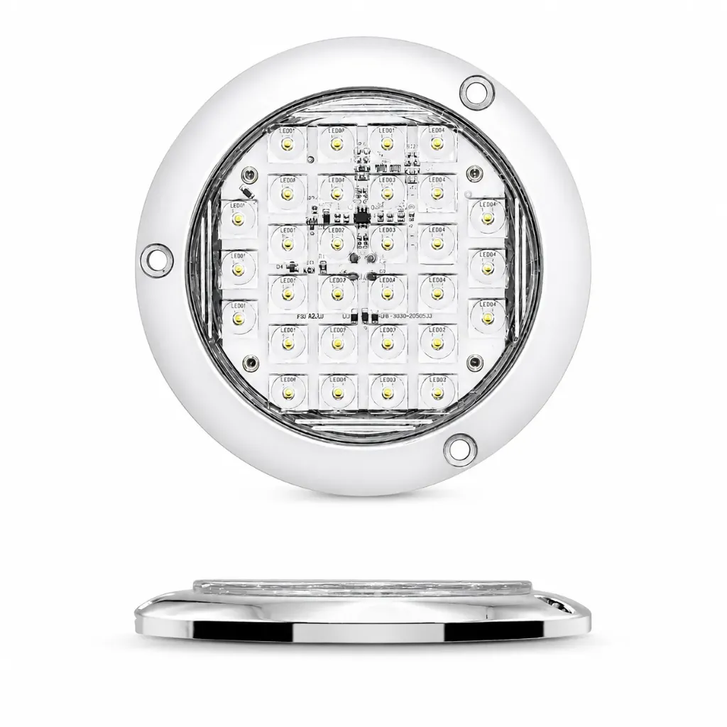 Plafón LED redondo Ultra slim blanco de 30 LED
