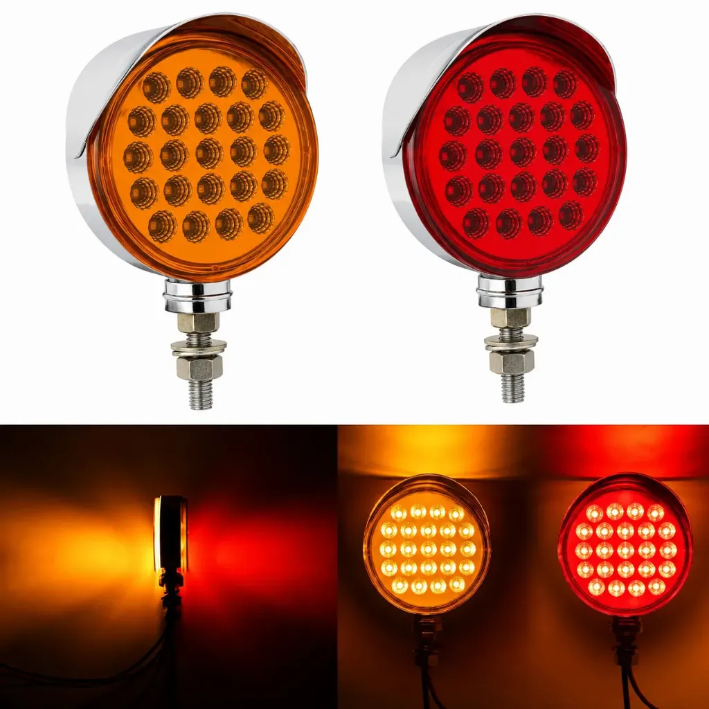 Plafon de doble vista con 24 LED y visera