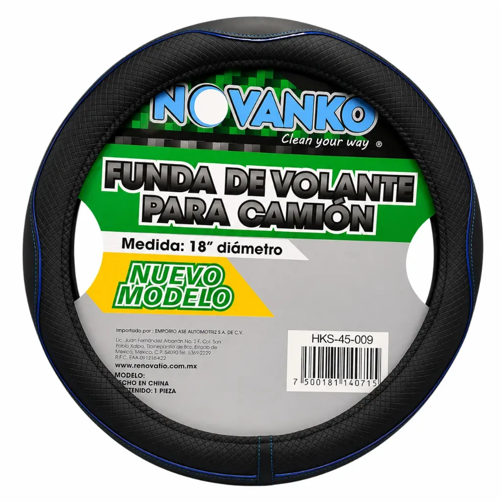 Funda cubrevolante para camión negro/azul de 18" (12 CM de grosor)