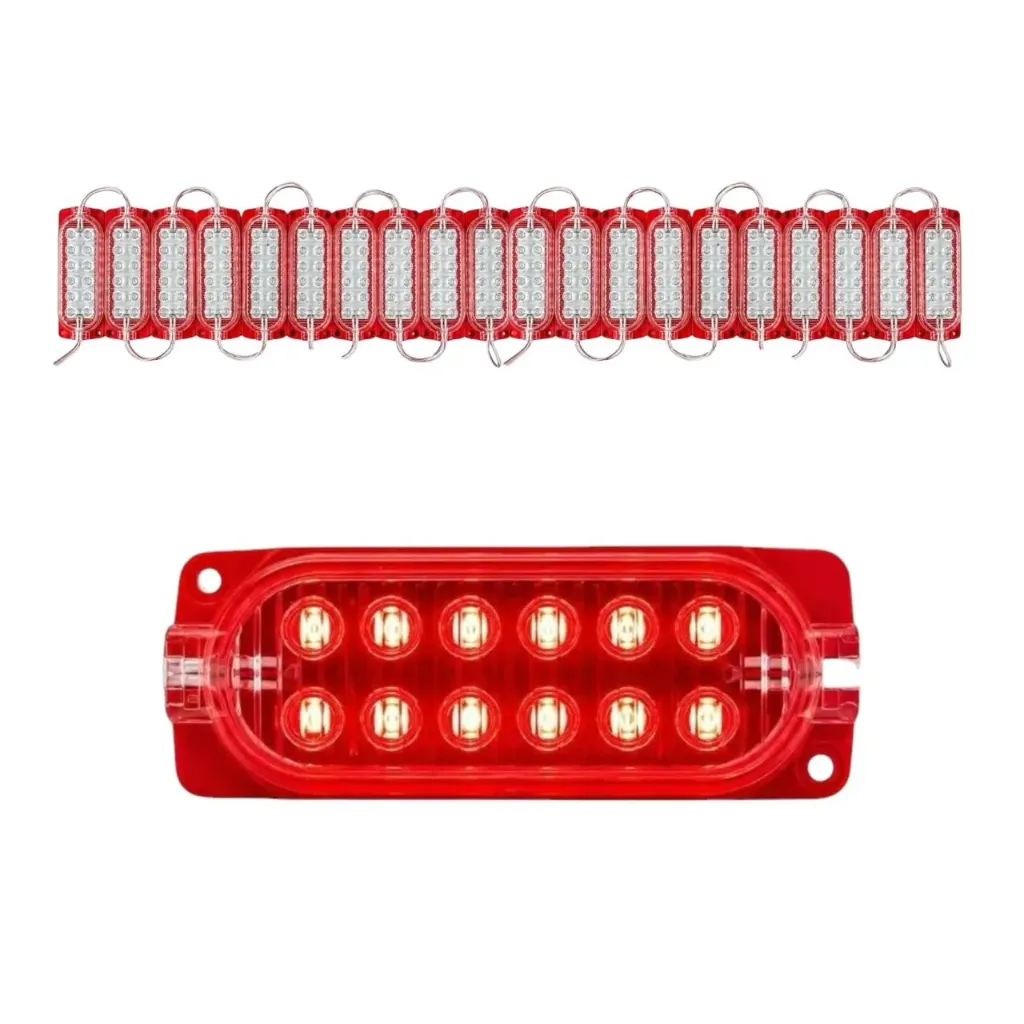 Módulo rojo de 12 LED nueva generación tira de 20 piezas
