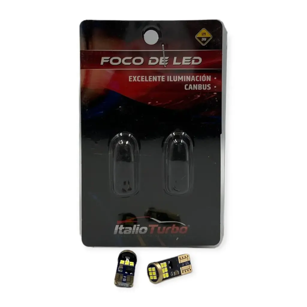 Foco T10 de pellizco multivoltaje