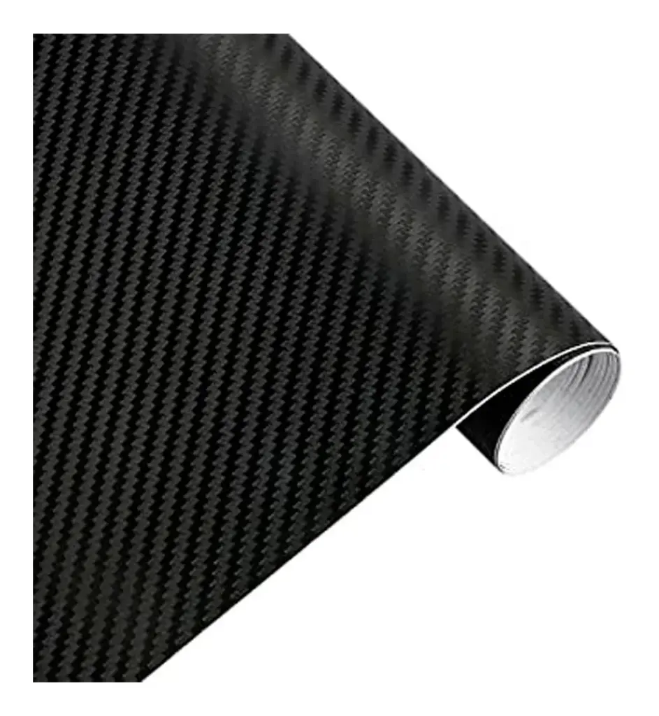 Rollo de vinil fibra de carbon 3D 1.52 metros x 10 metros