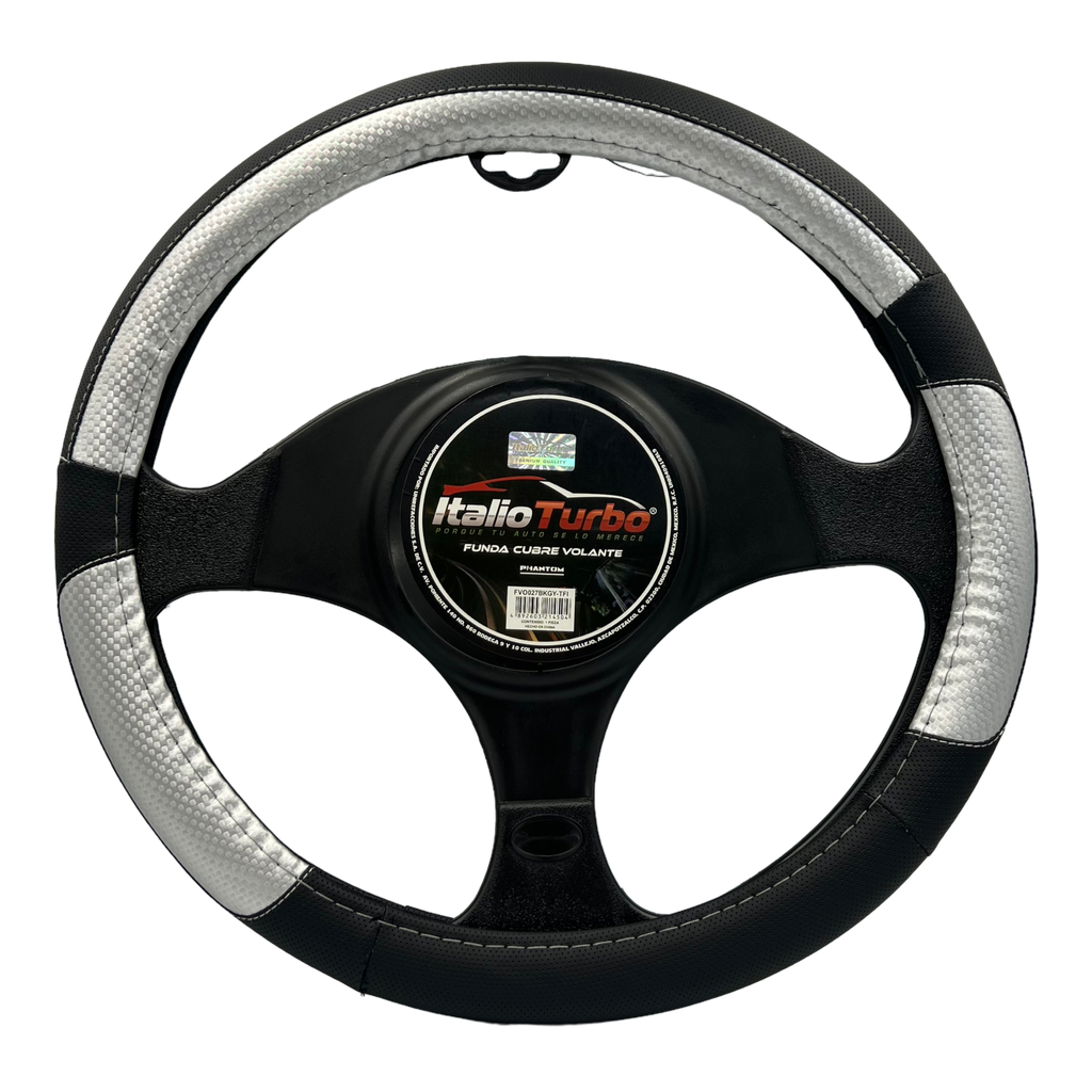 Funda cubrevolante con detalles plata