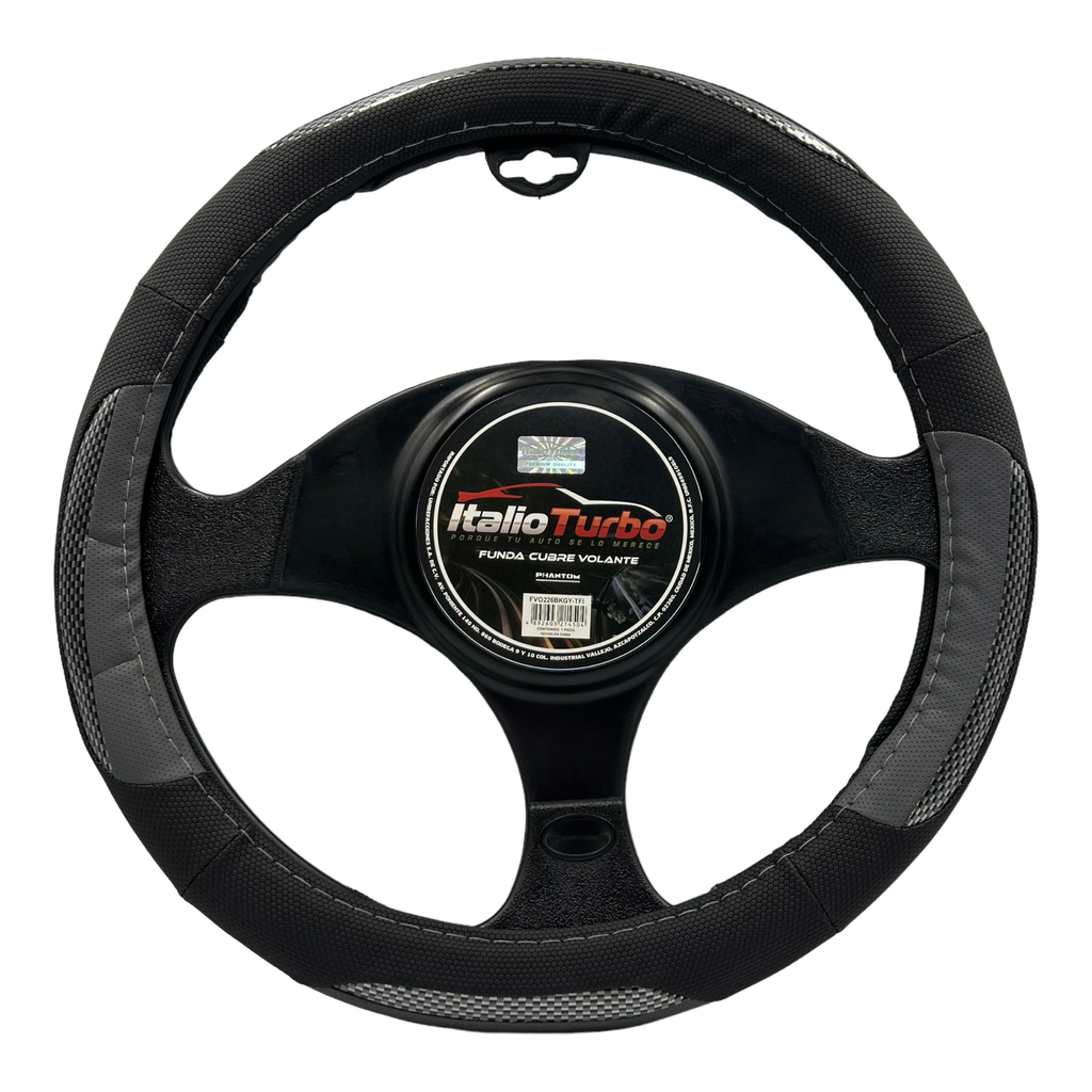 Funda cubre volante con detalles tipo fibra