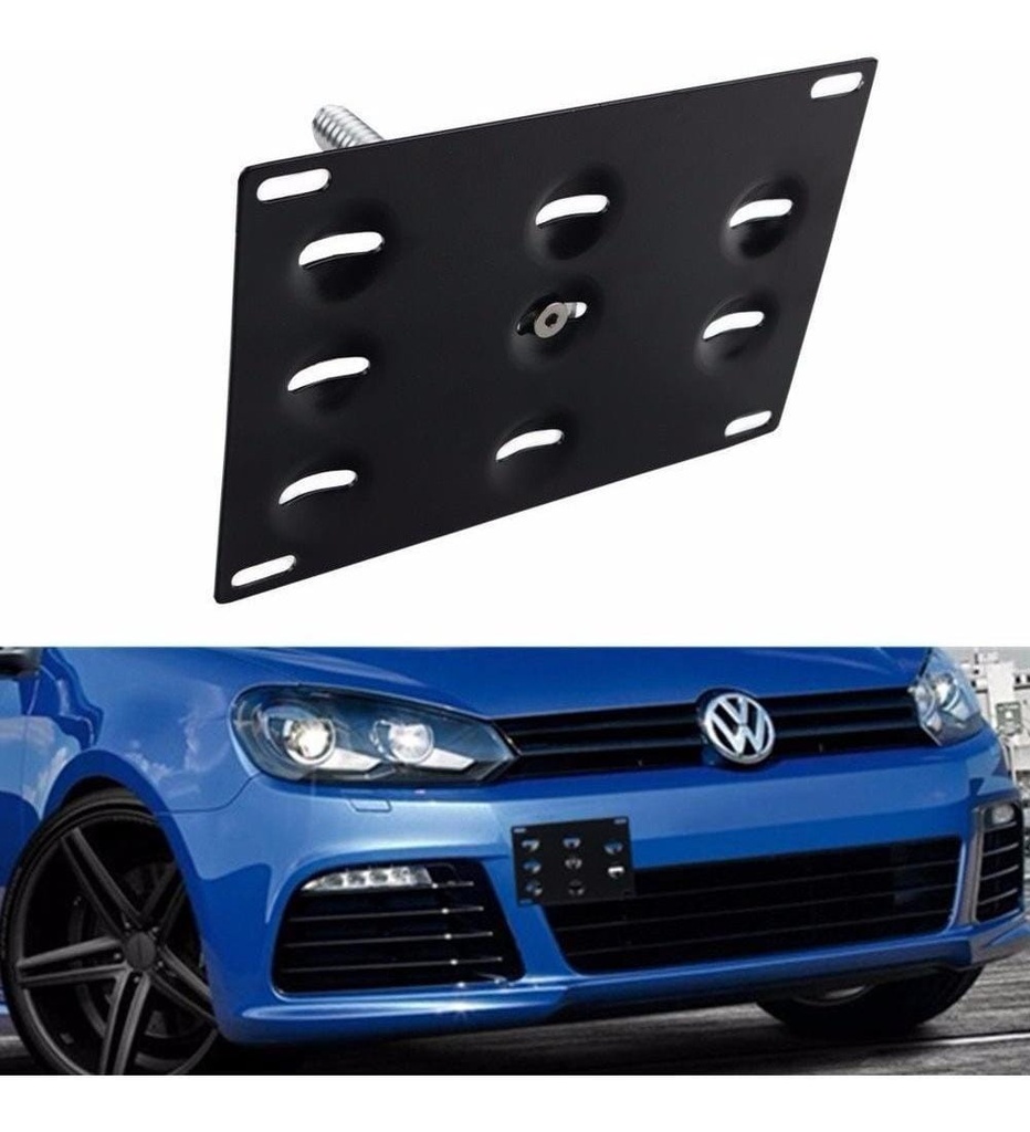 Portaplaca metálico para jalón